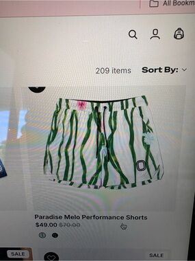 Overtime Paradise Melo Performance shorts